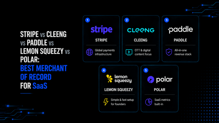 Stripe vs Cleeng vs Paddle vs Lemon Squeezy vs Polar Best Merchant of Record for SaaS 2