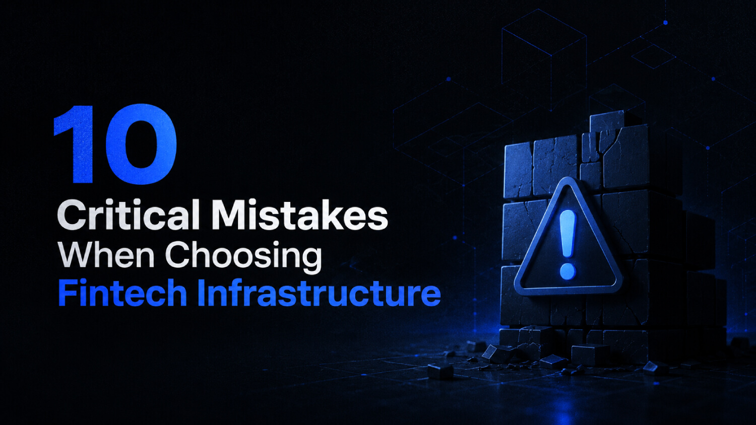 10 Critical Mistakes When Choosing Fintech Infrastructure 1 10 Critical Mistakes When Choosing Fintech Infrastructure