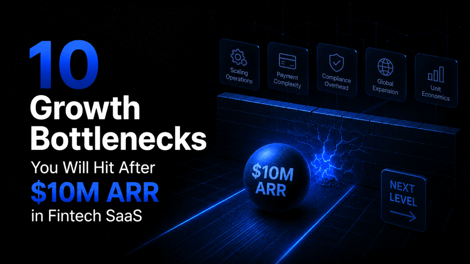 10 Growth Bottlenecks You Will Hit After 10M ARR in Fintech SaaS