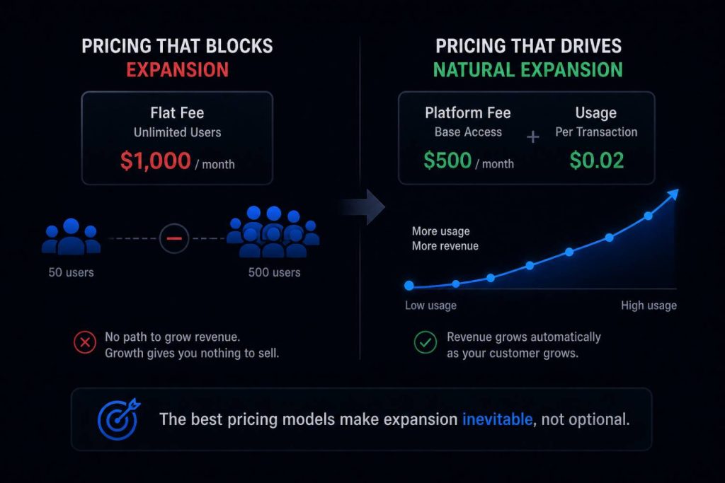 Ignoring Expansion Revenue in the Initial Pricing Structure