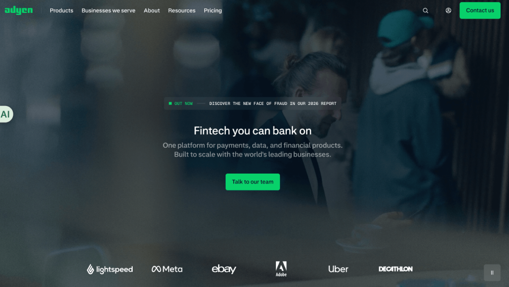 10 Best Fintech SaaS Companies to Learn From in 2026 10 adyen 1 1