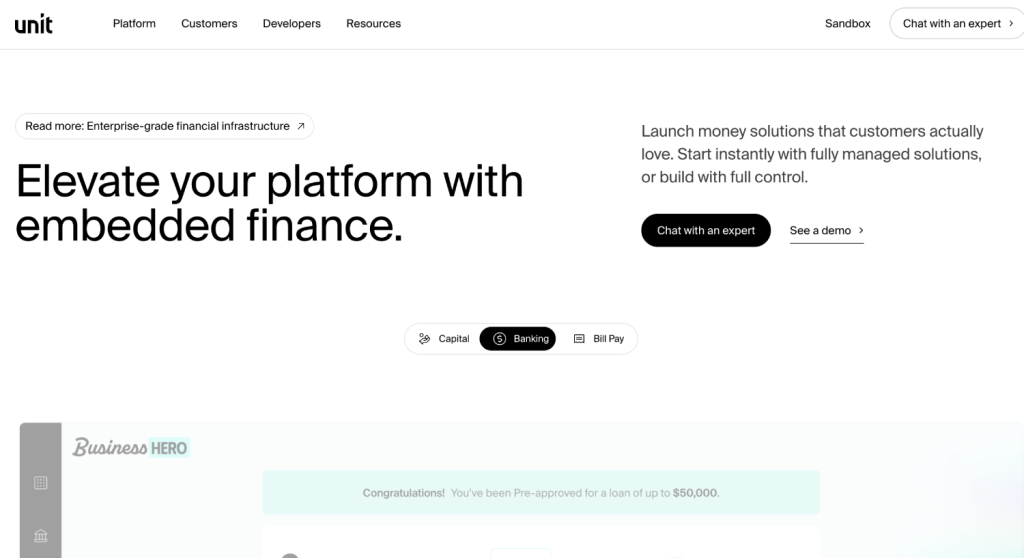 Best Embedded Finance APIs for SaaS Companies in 2026 7 unit