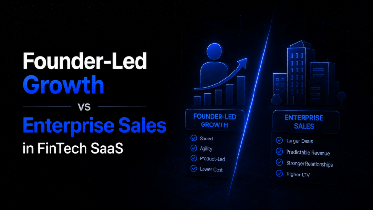 Founder Led Growth vs Enterprise Sales in FinTech SaaS