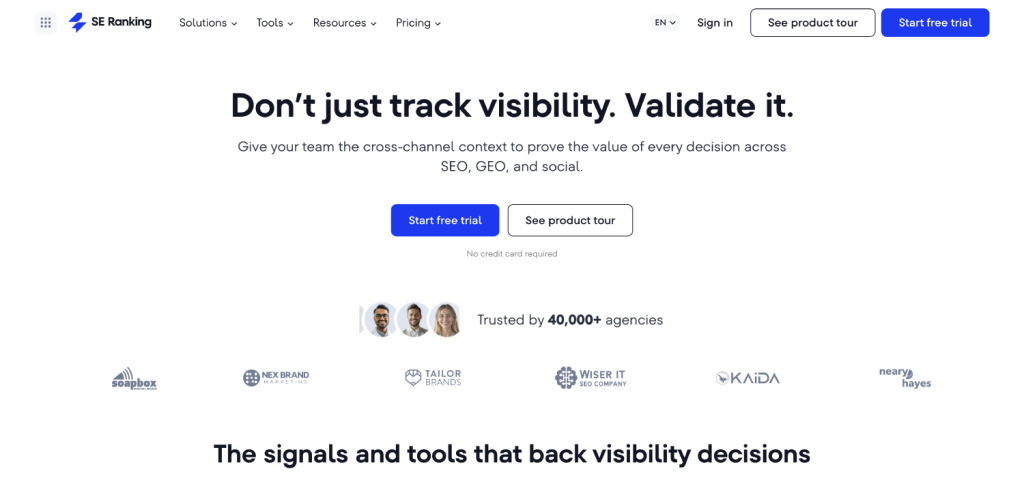 9 Best AI Visibility Tracking Platforms for Fintech Companies 4 SE Ranking