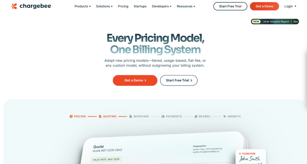 11 Best Paddle Alternatives for B2B SaaS Teams Reviewing MoR Pricing 7 chargebee 1