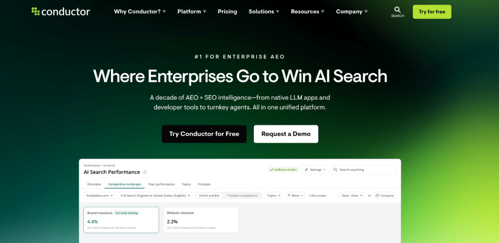 9 Best AI Visibility Tracking Platforms for Fintech Companies 8 conductor