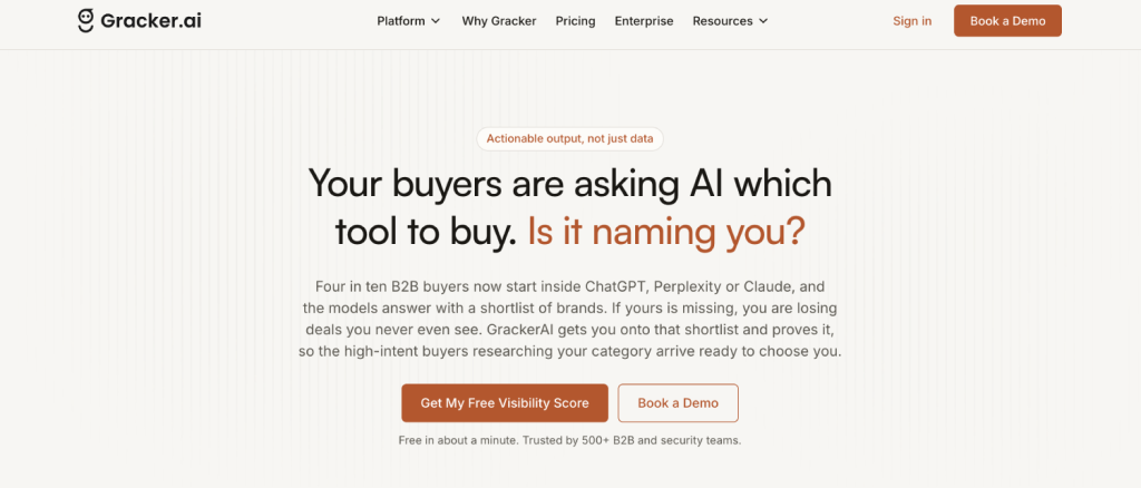 13 Best GEO Reporting Tools for B2B SaaS Marketing Teams 12 gracker.ai 1