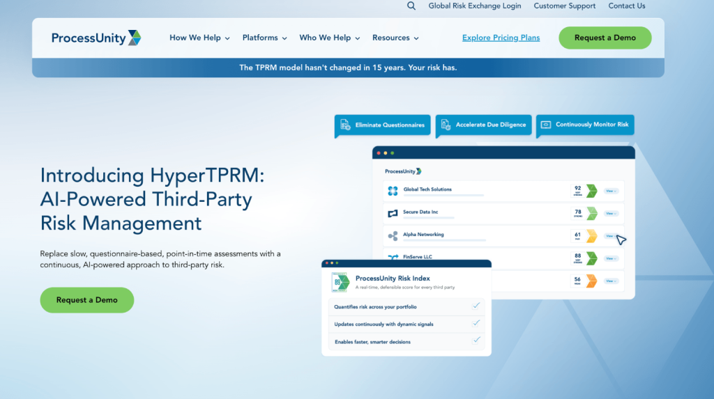 11 Best Vendor Risk Management Tools for Fintech Startups 5 processunity
