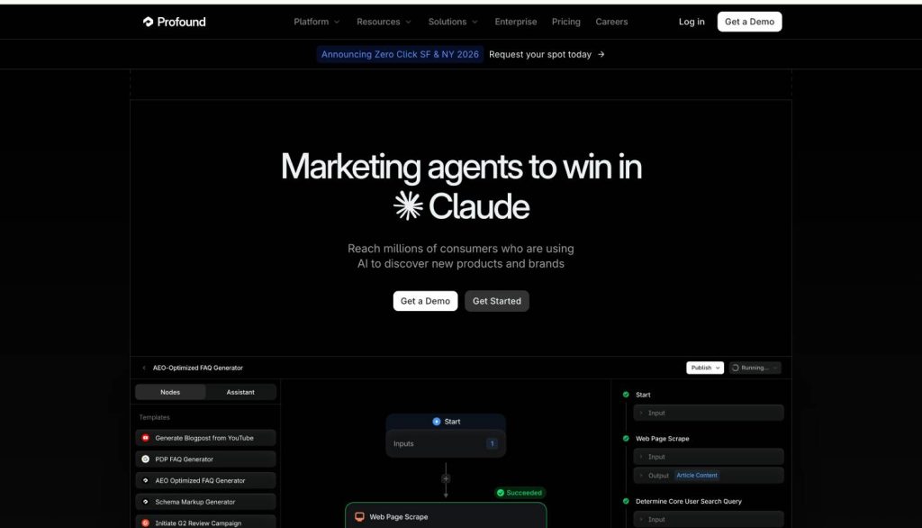 11 Best LLM Citation Monitoring Tools for Fintech Marketers 2 profound