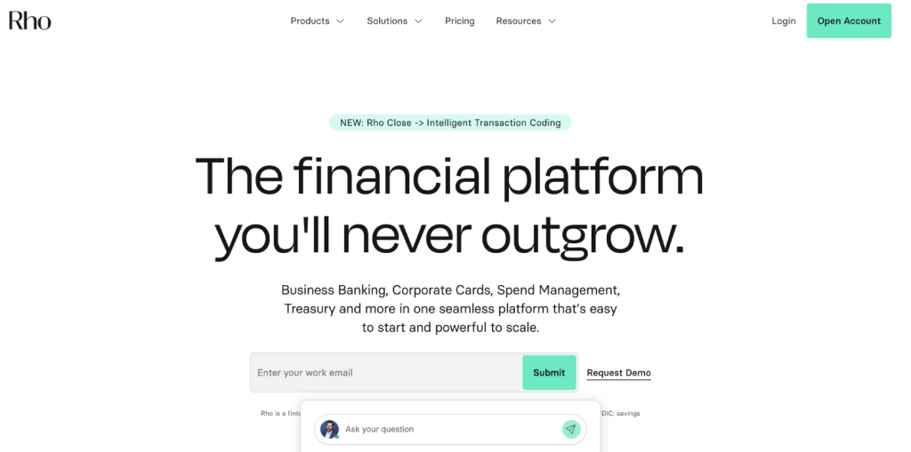 Top 11 Business Bank Accounts for US Startups in 2026 3 rho