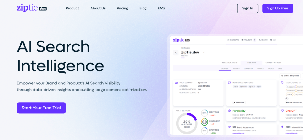 9 Best AI Visibility Tracking Platforms for Fintech Companies 7 ziptie