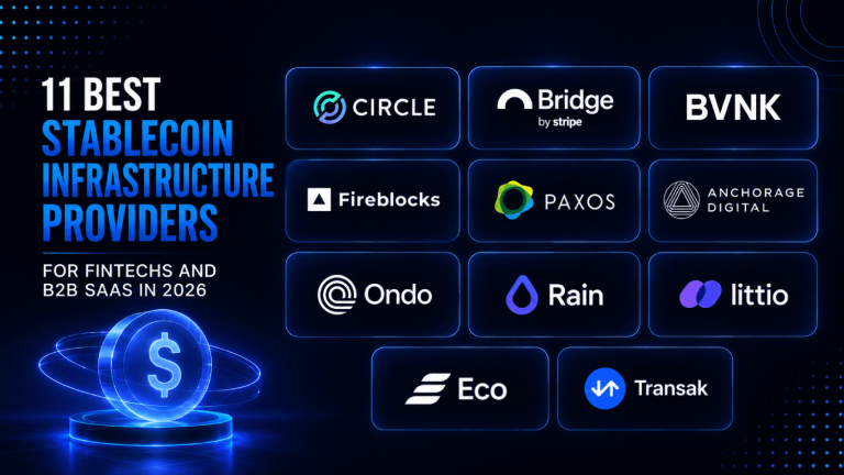 11 Best Stablecoin Infrastructure Providers for Fintechs and B2B SaaS in 2026 12 11 Best Stablecoin Infrastructure Providers for Fintechs and B2B SaaS in 2026
