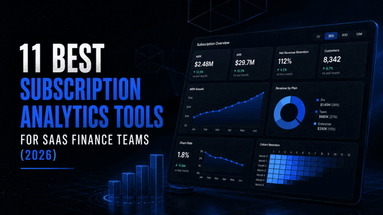 11 Best Subscription Analytics Tools for SaaS Finance Teams 2026