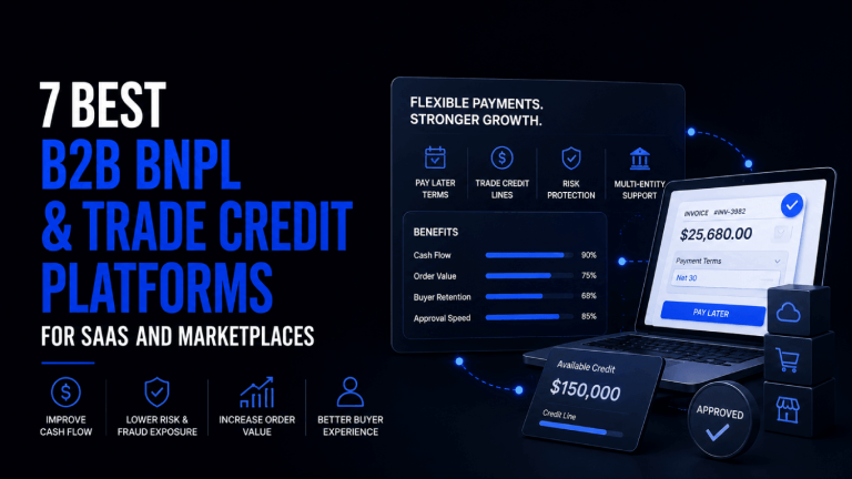 7 Best B2B BNPL and Trade Credit Platforms for SaaS and Marketplaces