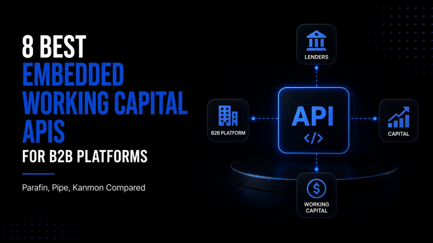 8 Best Embedded Working Capital APIs for B2B Platforms Parafin Pipe Kanmon Compared