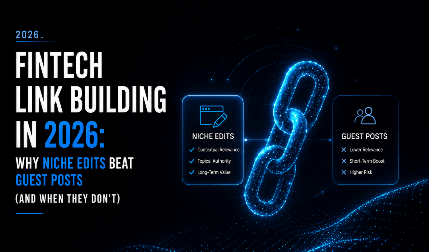Fintech Link Building in 2026 Why Niche Edits Beat Guest Posts And When They Dont e1784704342110