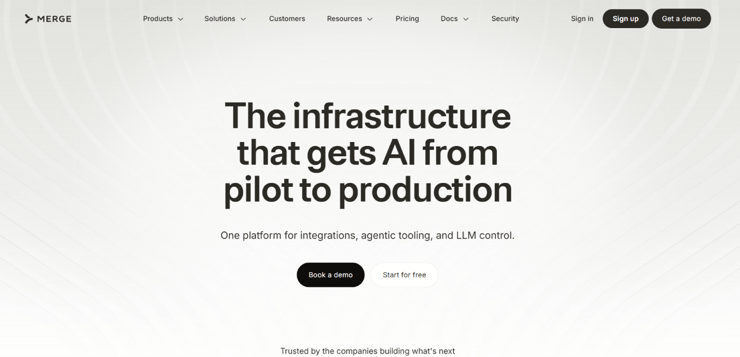 Top 7 Accounting Integration APIs for B2B SaaS (Codat, Rutter, Merge and More) 4 Merge