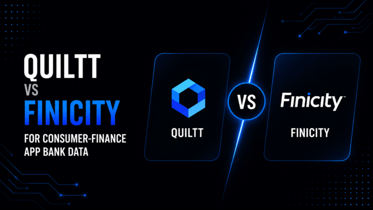 Quiltt vs Finicity for Consumer Finance App Bank Data