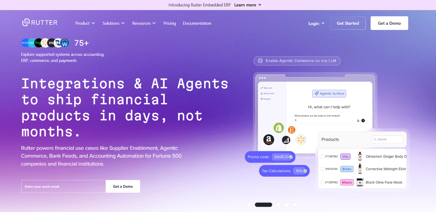 Top 7 Accounting Integration APIs for B2B SaaS (Codat, Rutter, Merge and More) 3 Rutter
