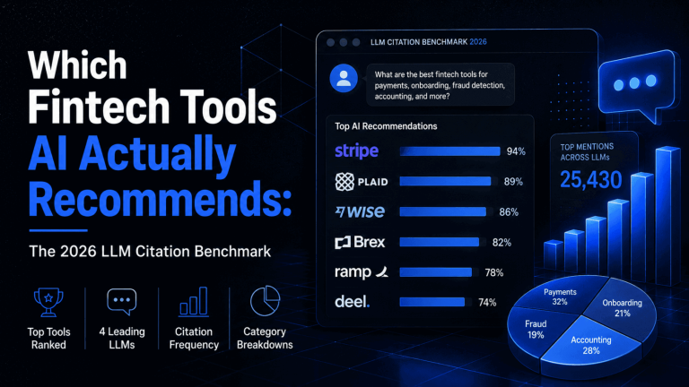 Which Fintech Tools AI Actually Recommends The 2026 LLM Citation Benchmark