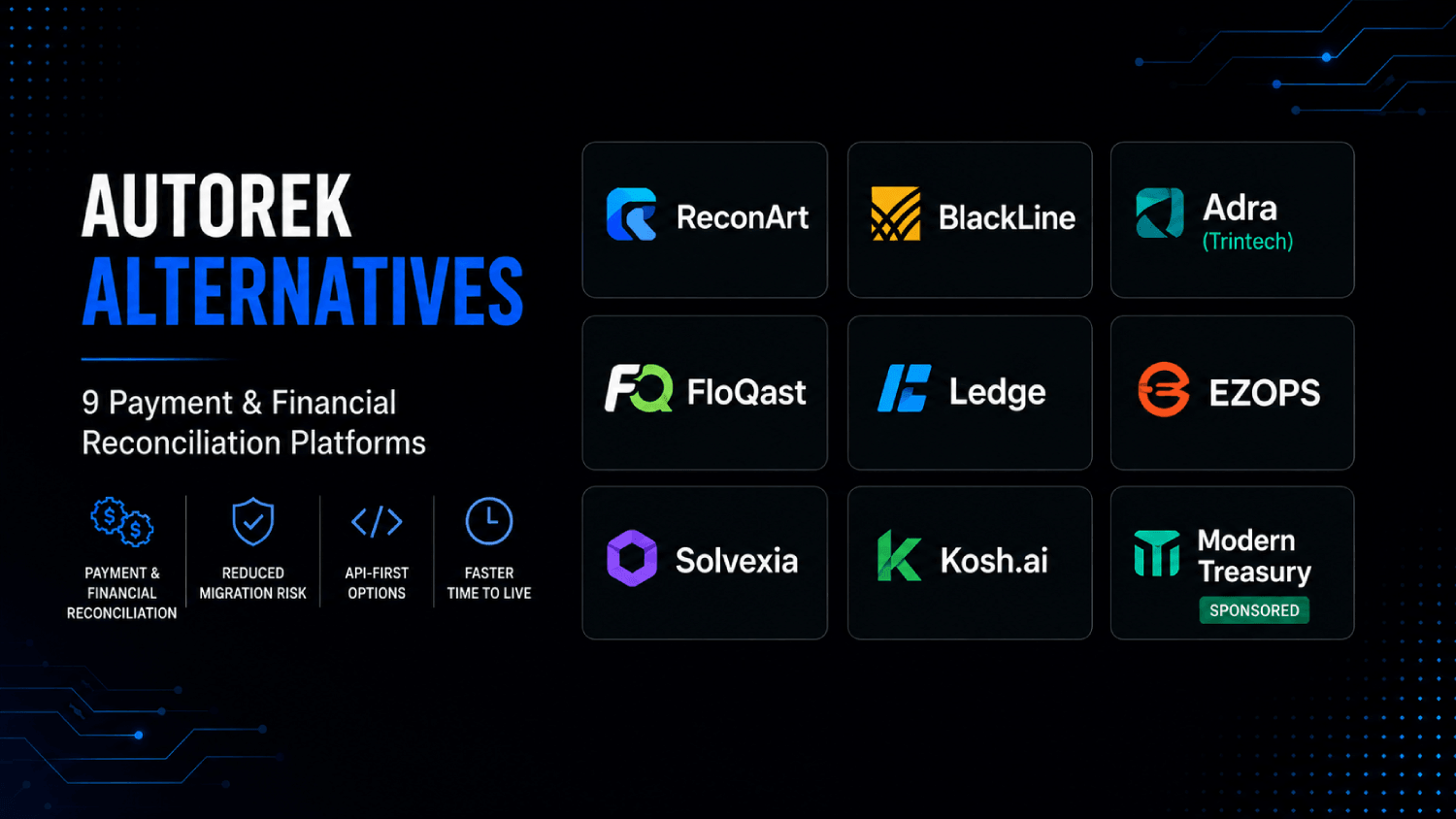 AutoRek Alternatives: 9 Payment and Financial Reconciliation Platforms 1 AutoRek Alternatives 9 Payment and Financial Reconciliation