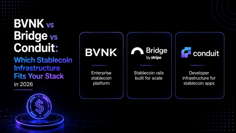 BVNK vs Bridge vs Conduit: Which Stablecoin Infrastructure Fits Your Stack in 2026 7 BVNK vs Bridge vs Conduit Which Stablecoin Infrastructure Fits Your Stack in 2026