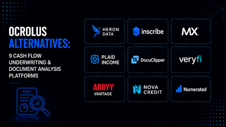 Ocrolus Alternatives 9 Cash Flow Underwriting and Document Analysis Platforms