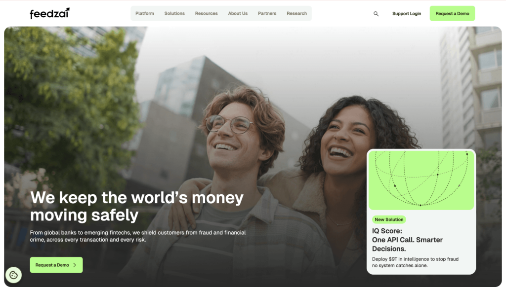 BioCatch Alternatives: 9 Behavioral Biometrics and Account Security Platforms 5 feedzai