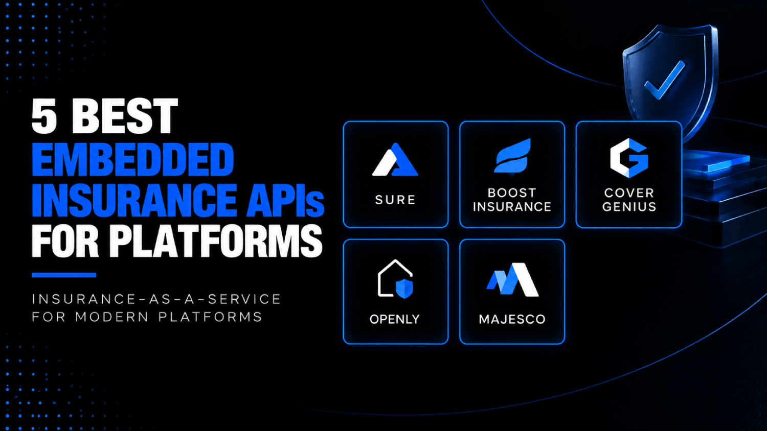 5 Best Embedded Insurance Insurance as a Service APIs for Platforms