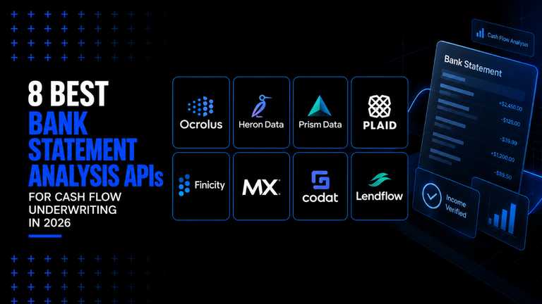 8 Best Bank Statement Analysis and Cash Flow Underwriting APIs in 2026 5 8 Best Bank Statement Analysis and Cash Flow Underwriting APIs in 2026