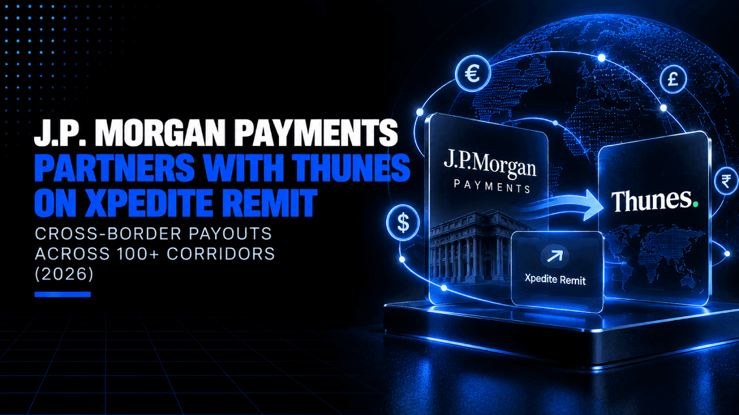 J.P. Morgan Payments Partners with Thunes on Xpedite Remit Cross Border Payouts Across 100 Corridors 2026