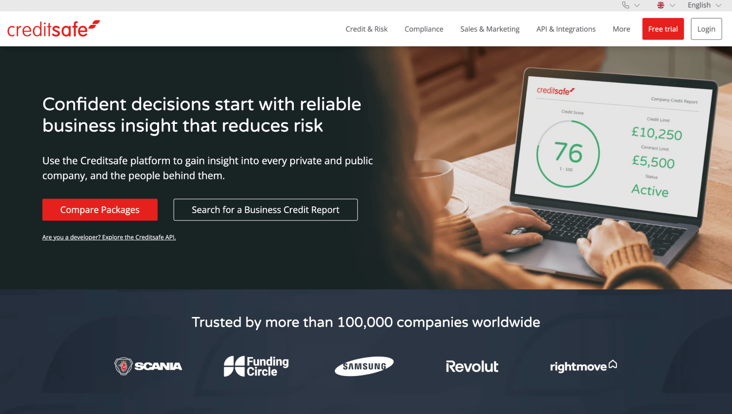 5 Best Business Credit Data Providers for B2B Underwriting 3 creditsafe
