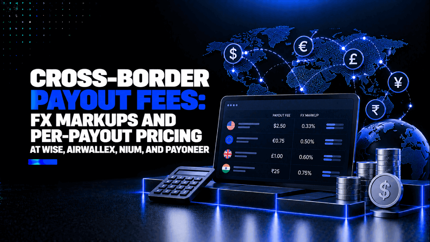 Cross-Border Payout Fees: FX Markups and Per-Payout Pricing at Wise, Airwallex, Nium, and Payoneer 1 Cross Border Payout Fees FX Markups and Per Payout Pricing at Wise Airwallex Nium and Payoneer