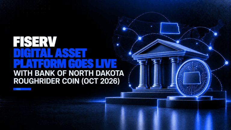 Fiserv Digital Asset Platform Goes Live with Bank of North Dakota Roughrider Coin Oct 2026